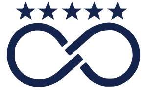 Private Tours logo: navy infinity and stars